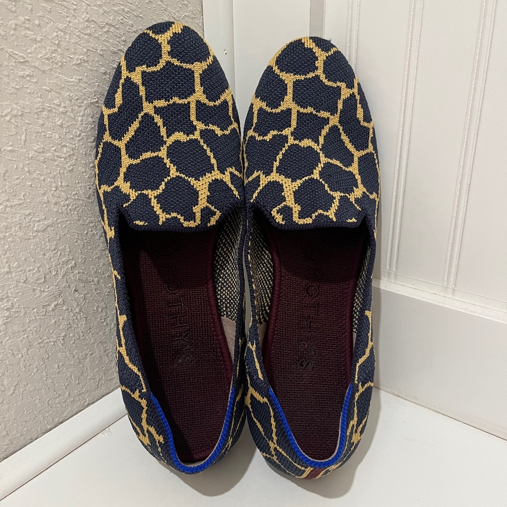 Rothy’s navy giraffe loafer sz 7.5
